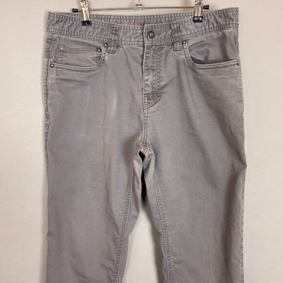 Prana Bridger Jean Gray Men Size 32/30 Stretch Cotton Pants Preowned Slim Fit - Picture 3 of 12